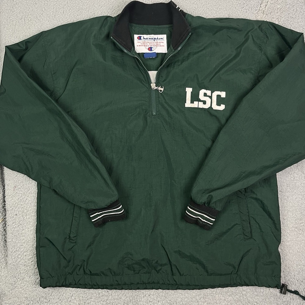 Vintage Lake Superior College Champion Windbreaker LSC Lightweight Jacket Large